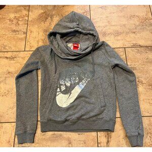 Nike Sweater Womens a small Gray Sweatshirt Hoodie Pullover 853725-091